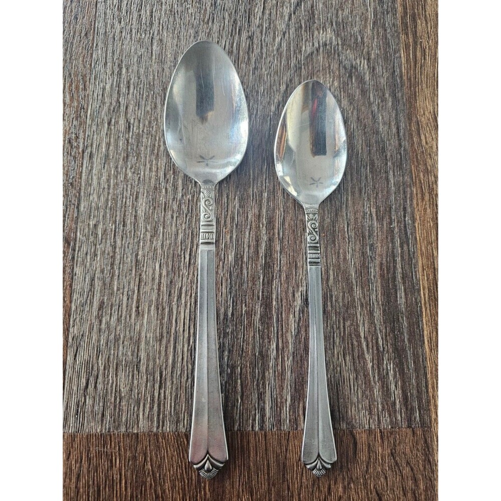 Orleans Silver ORL31 Stainless Korea Lot 1 Tablespoon 1 Serving Scroll Fan
